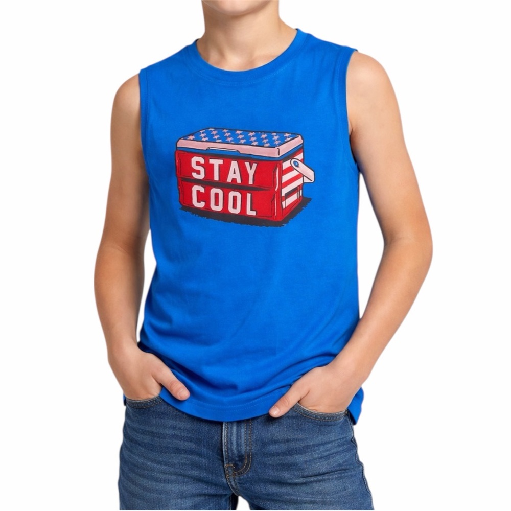 Americana 4th of July Sleeveless Tank Shirt